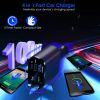 100W 4 In 1 Fast Car Charger USB C Car Charger 180¬∫Adjustable Car Phone Charger