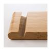 Bamboo Mobile Phone Bracket Double Slot Log Color Lazy Mobile Phone Base Bamboo Creative Mobile Phone Bracket Gift For Birthday/Valentines/Easter/Boy/