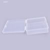 4pcs 10*7cm/3.93*2.75'' Transparent Plastic Boxes, Playing Cards Container Storage Case