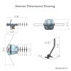 28-36dB 360¬∞ UV Dual-band Outdoor Antenna with Stand Black