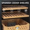 50L Cigar Humidors with Cooling and Heating Function , 300 Counts Capacity Cigar Humidor Humidifiers with Constant Temperature Controller, Father's Da