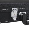 MCH Electric Guitar Square Hard Case with Protective Sleeve Fits ST TL Burning fire 170 Style Electric Guitar Blac
