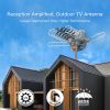 28-36dB 360¬∞ UV Dual-band Outdoor Antenna with Stand Black