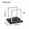 Newtons Cradle Steel Balance Ball Physics Science Pendulum Early Development Educational Desktop Toy Gift Office DecorationNewtons Cradle Pendulum Bal