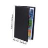 240 Pockets Leather Loose-Leaf Business Card Book, Card Organizer, Card Folder, Card Holder, Credit Card Protector, Large Capacity Black