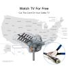 28-36dB 360¬∞ UV Dual-band Outdoor Antenna with Stand Black