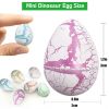 4Pcs Random Color Dinosaur Eggs Easter Dinosaur Eggs Hatching Dino Egg Grow In Water Crack With Assorted Color Hunting Game Easter Basket Stuffers Bir