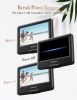 DBPOWER 11.5" Portable DVD Player, 5-Hour Built-in Rechargeable Battery, 9" Swivel Screen, Support CD/DVD/SD Card/USB, Remote Control, 1.8 Meter Car C