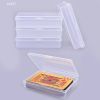 4pcs 10*7cm/3.93*2.75'' Transparent Plastic Boxes, Playing Cards Container Storage Case