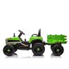 Ride on Tractor with Trailer,24V Battery Powered Electric Tractor Toy, 200w*2motor 1.86-4.97MPH/Remote Control,electric car for kids,Three speed adjus