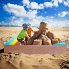 Children's Wooden Sandbox, Sandpit ,Kids Wood Playset Outdoor Backyard ,47.25"L x47.25"W x 7.87"H,Golden Red