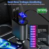 100W 4 In 1 Fast Car Charger USB C Car Charger 180¬∫Adjustable Car Phone Charger