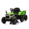 Ride on Tractor with Trailer,24V Battery Powered Electric Tractor Toy, 200w*2motor 1.86-4.97MPH/Remote Control,electric car for kids,Three speed adjus
