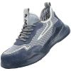 JIEFU Men Work shoes; Steel Toe Shoes; men sneaker; Lightweight Breathable Mesh Slip Resistant Work Shoes Comfortable Indestructible Construction Shoe