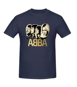 ABBA Classic Men's Short -Shirt (Color: Navy blue, size: S)