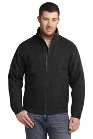 CornerStone Washed Duck Cloth Flannel-Lined Work Jacket CSJ40 (Color: Black, size: 4XL)