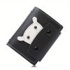 Men's 26 Card Slots PU Leather Credit Card Storage Bag Unisex Cartoon Hippo Graphic Simple Texture Multi-card Card Holder Coin Purse