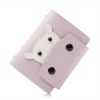 Men's 26 Card Slots PU Leather Credit Card Storage Bag Unisex Cartoon Hippo Graphic Simple Texture Multi-card Card Holder Coin Purse