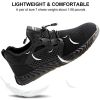 JIEFU Men's Work shoes; Steel Toe Shoes for Work Men; men's sneaker; Lightweight Breathable Comfortable Non Slip Durable Indestructible Construction S