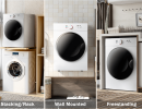 Wall-mounted washer, drum dryer, electric clothes drying 6.6 lb mini dryer washer and dryer laundry room 120V / 1020W Home / apartment / dormitory UV