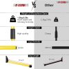 5 Core Tripod Mic Stand Heavy Duty Height Adjustable Floor Microphone Boom Arm Pedestal Para Microfono for Singing On Stage Studio - MS 080 YLW