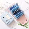 Men's 26 Card Slots PU Leather Credit Card Storage Bag Unisex Cartoon Hippo Graphic Simple Texture Multi-card Card Holder Coin Purse