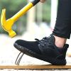 JIEFU Men's Work shoes; Steel Toe Shoes for Work Men; men's sneaker; Lightweight Breathable Comfortable Non Slip Durable Indestructible Construction S