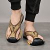 Summer men's new first layer cowhide flip-flops fashion all comfortable men's slippers beach shoes